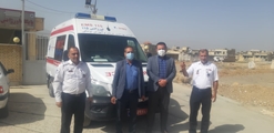 بازدید رئیس شبکه بهداشت و مسئول حراست از اورژانس 115 سعادت شهر
