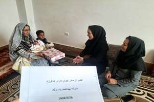 تقدیر از مادر 30ساله دارای فرزند چهارم 