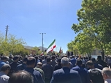مراسم تشییع و تدفین شهید سروان پاسدار محمدحسین آذرسای  با حضور پرسنل شبکه بهداشت و درمان 