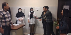 تجلیل از دندانپزشک شبکه بهداشت و درمان شهرستان پاسارگاد 